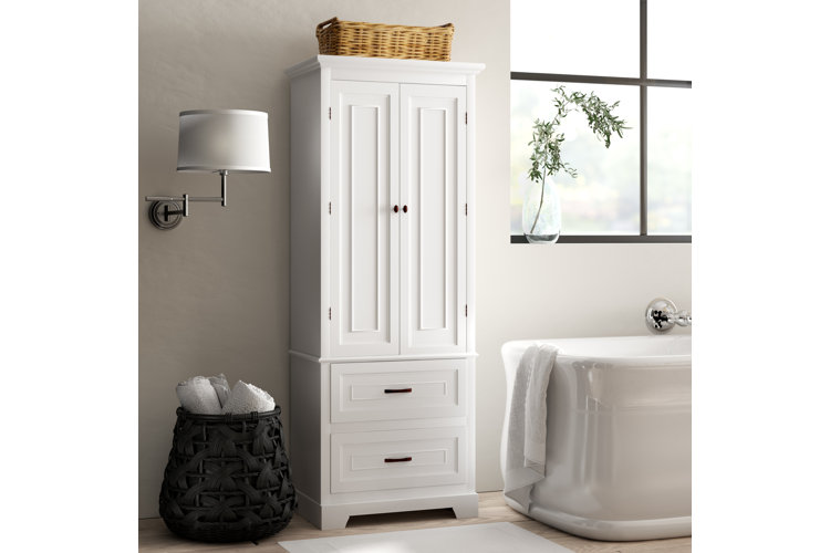 Wayfair white store bathroom cabinet